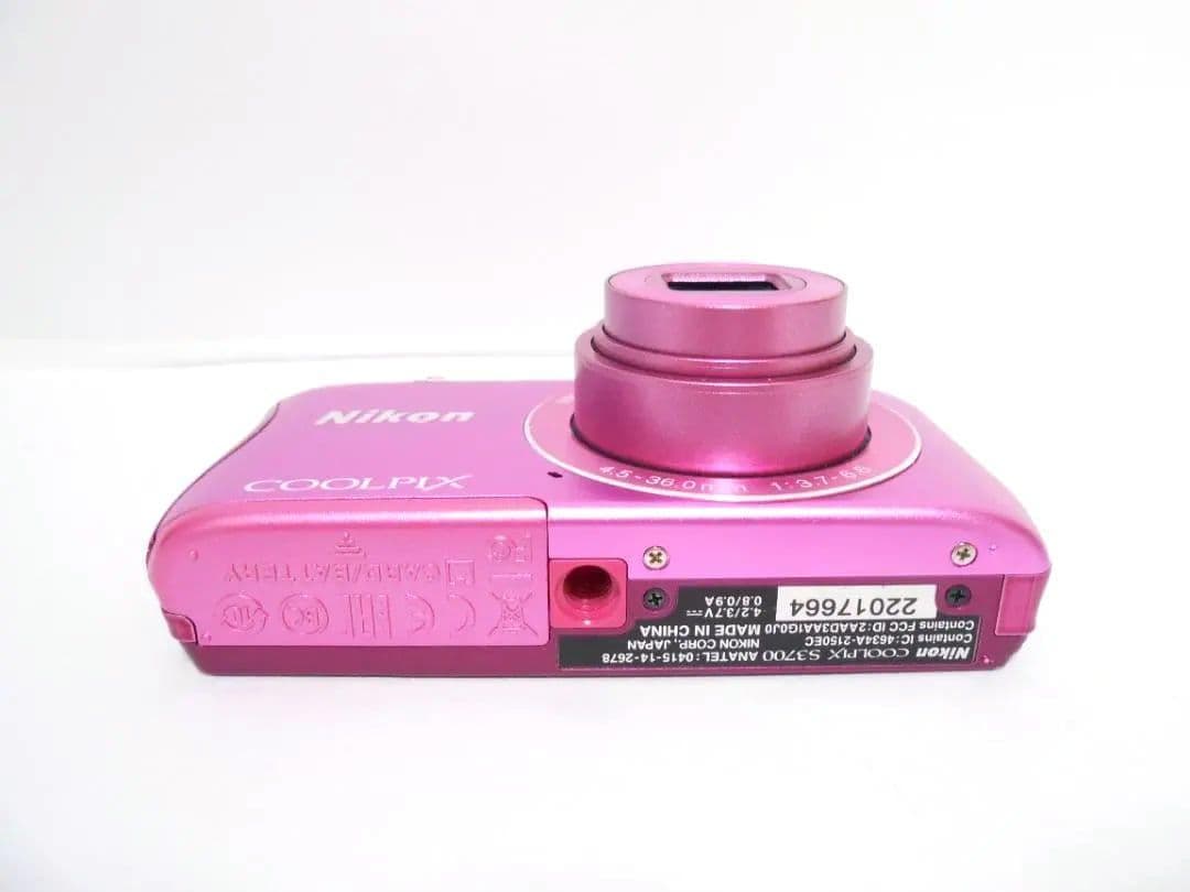 【お値下げ歓迎・美品】　ニコン　Nikon COOLPIX S3700 ピンク