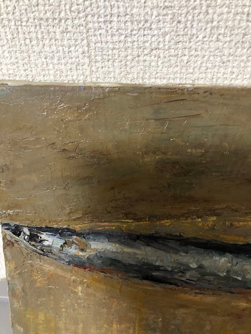 油絵（秋刀魚）さんま　Ｆ4