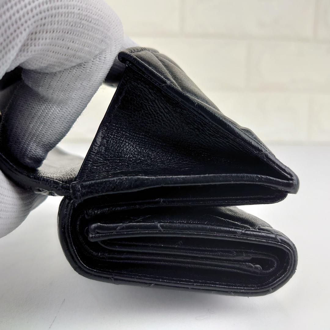 【めめ様用】シャネル　マトラッセ三つ折り　ナノ財布　【希少・カンボン柄】2197