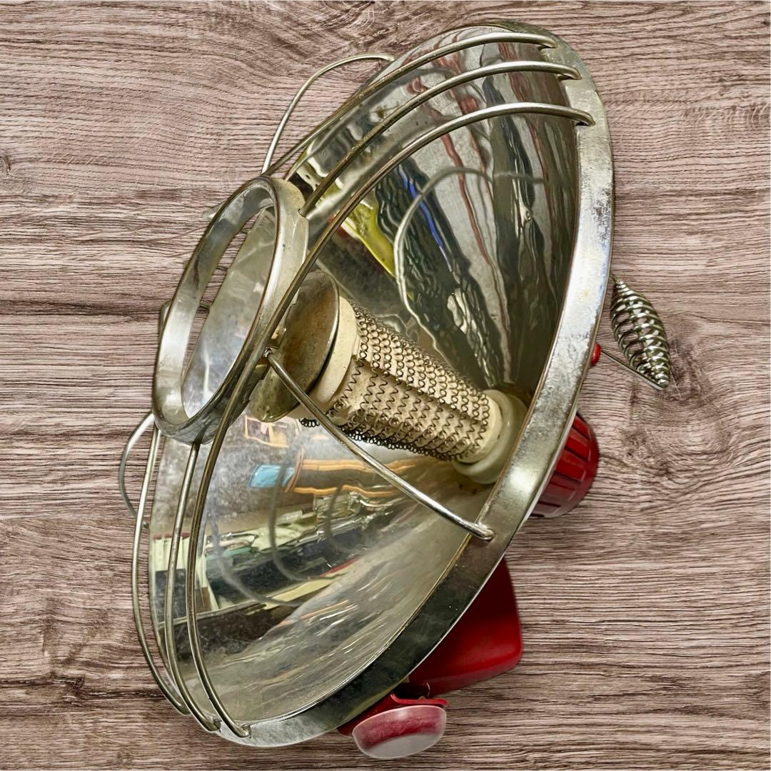 昭和レトロ　貴重品　東京芝浦電気株式会社　東芝　可愛い電気ストーブ　丸形　赤