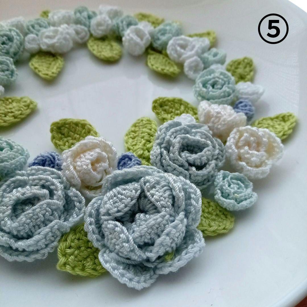 tulip ✻新色先行販売✻ かぎ針編みの花 立体 お花モチーフ 花束