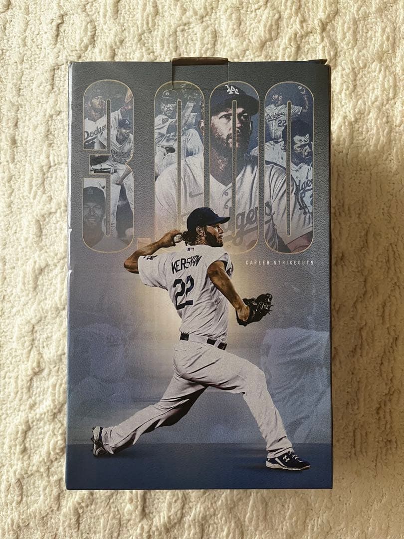 【限定セール】Dodgersクレイトン・カーショー3000奪三振記念ボブルヘッド