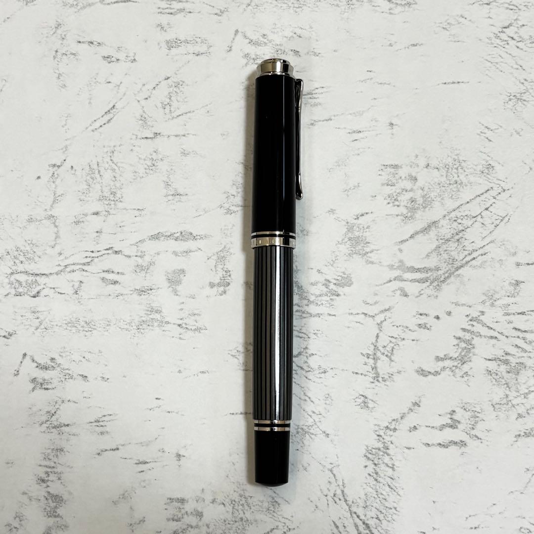 ペリカン スーベレーン M400 万年筆 ブラックストライプ F（細字）