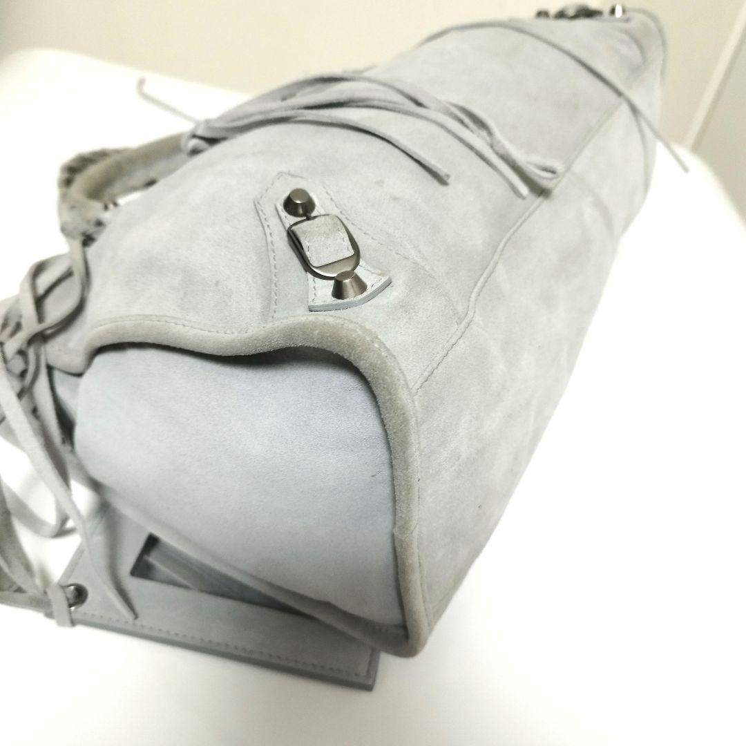 バレンシアガ　シティ　バッグ　ジャイアント　スウェード　ベロア　トートバッグ