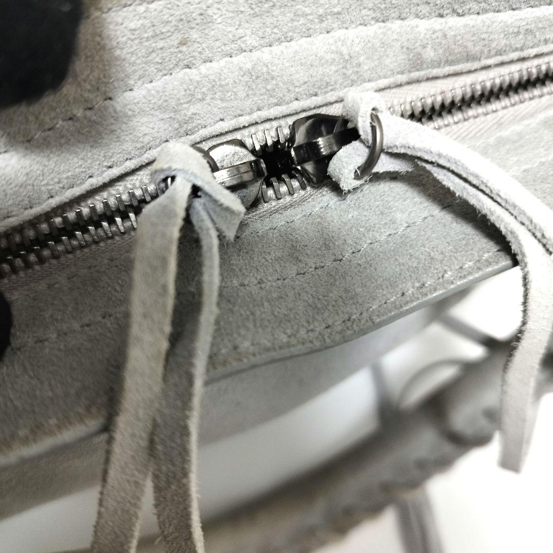 バレンシアガ　シティ　バッグ　ジャイアント　スウェード　ベロア　トートバッグ