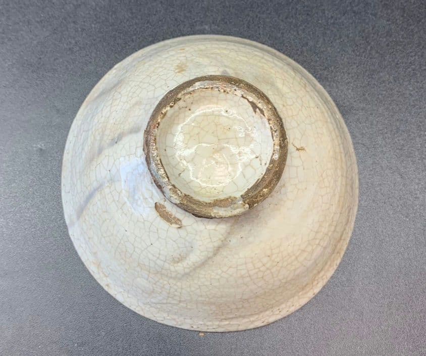 白高麗 茶碗 抹茶碗 茶器 骨董 貫入 白色 古い 共箱 白磁 朝鮮 中国