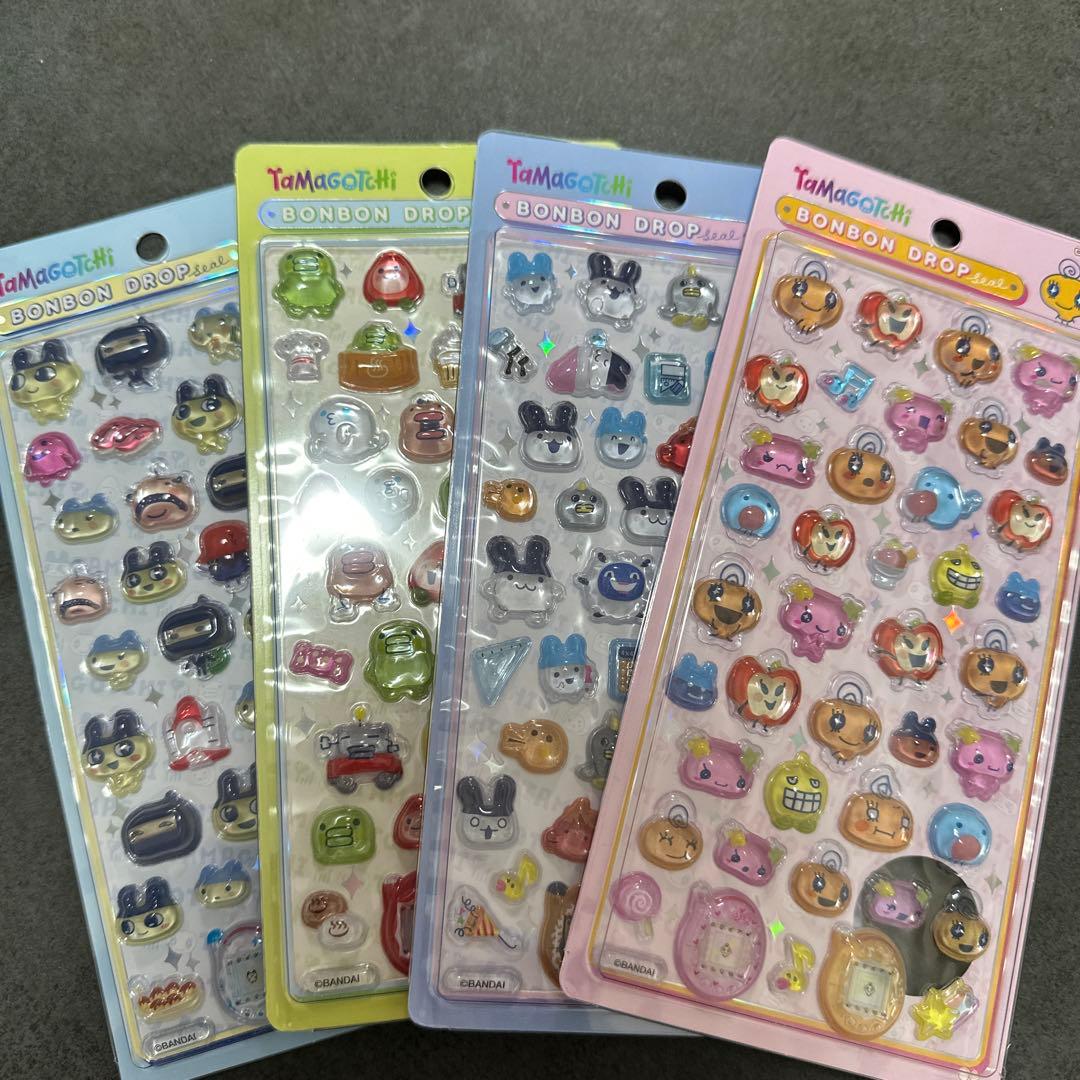 【正規品】たまごっちボンボンドロップシール 4枚セット