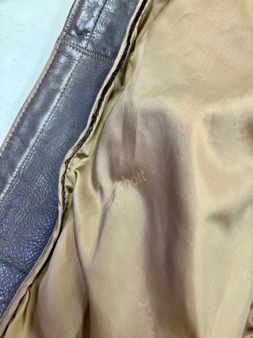 90年代 ショットレザーシングルライダースジャケット ダークブラウン ビンテージ