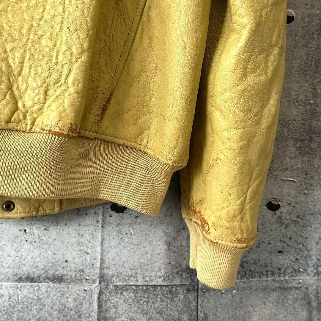 ⭐️90s⭐️ HARLEY DAVIDSON シングルライダースジャケット　羊