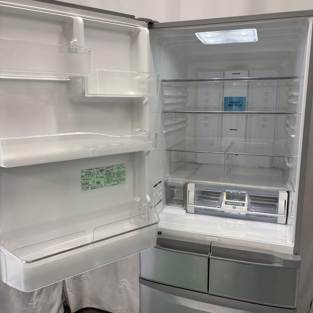 ★907　日立　冷蔵庫　大型　500-600ℓ　安い　左開き　自動製氷　設置無料