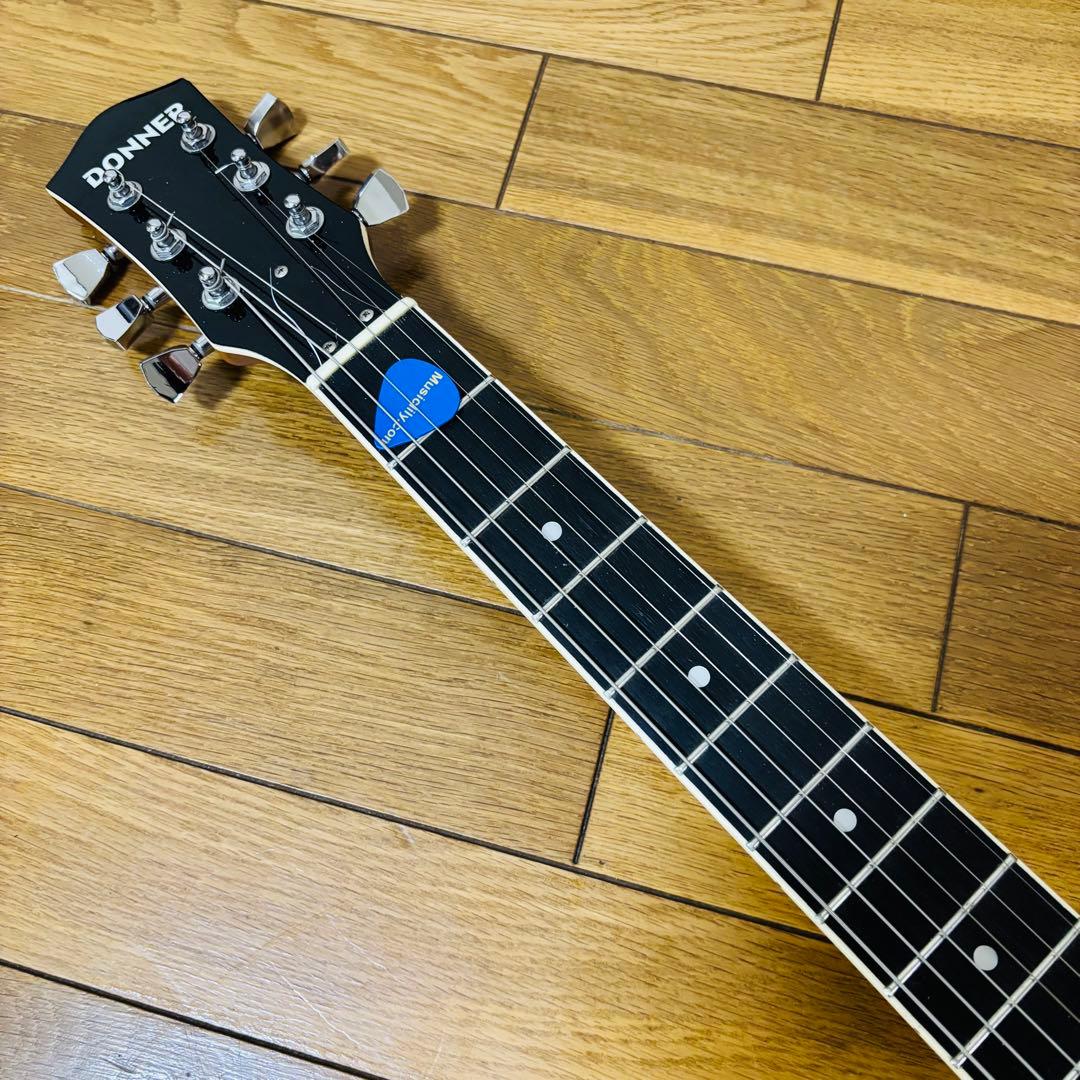 【美品】Donner エレキギター レスポール タイプ DL-124 黒 送料込