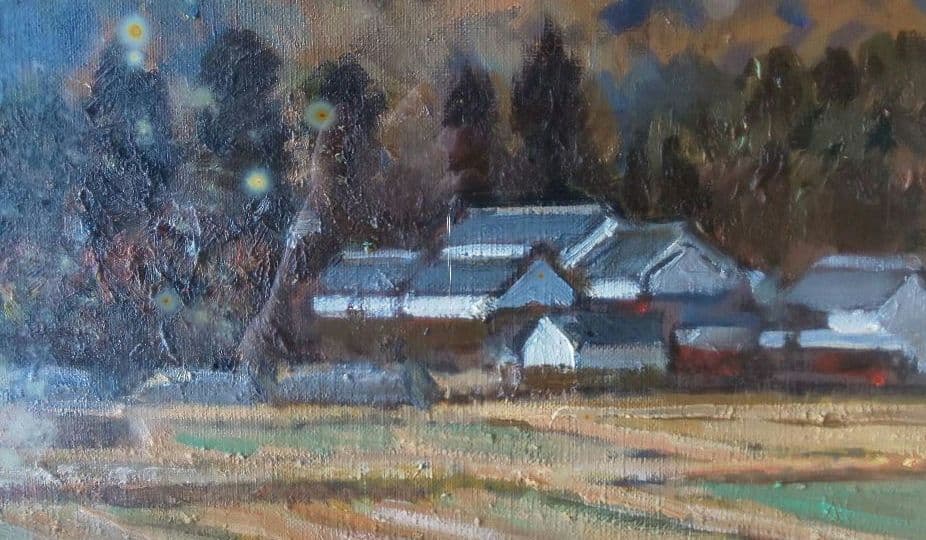 絵画 秋元清弘 『法輪寺』