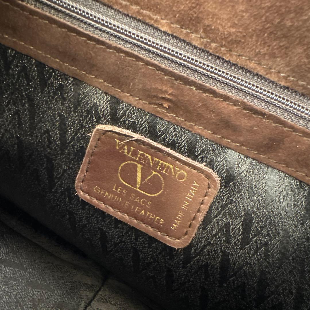 VALENTINO ヴァレンティノ イタリア製 本革 スエードレザーハンドバッグ