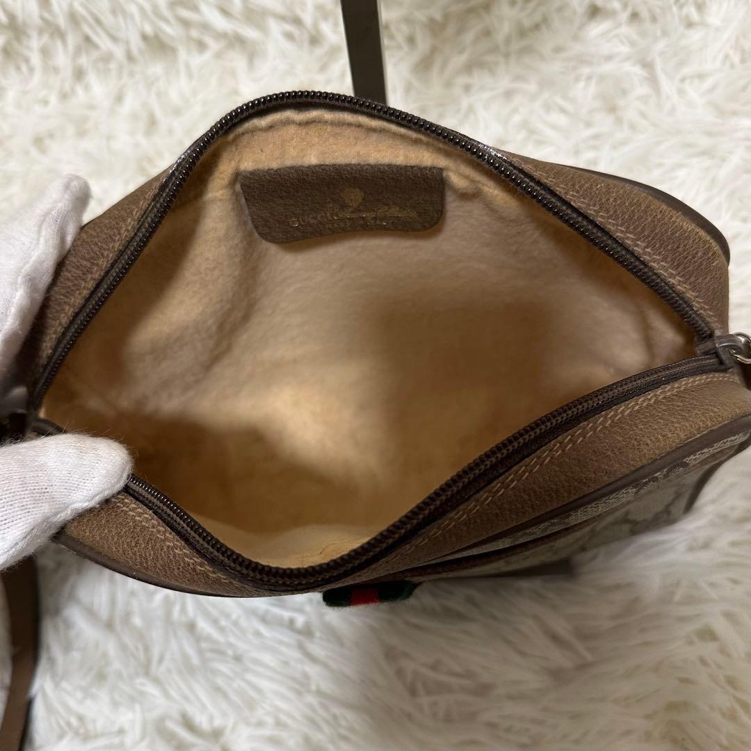 値下げ オールドグッチ GG 金具 レザー ショルダーバッグ シェリーライン