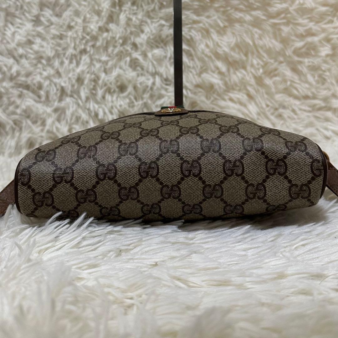 値下げ オールドグッチ GG 金具 レザー ショルダーバッグ シェリーライン