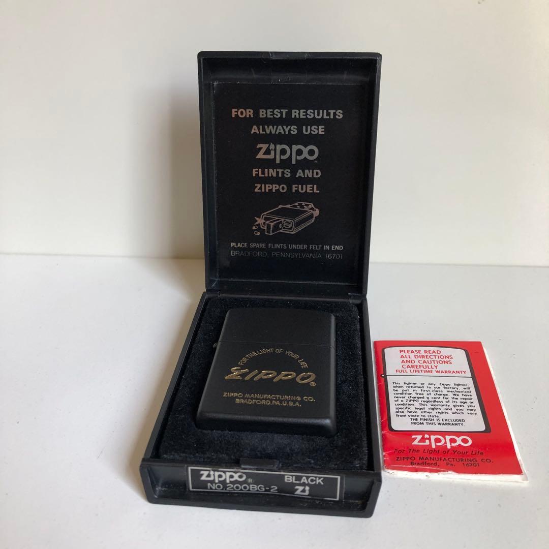 レア1982年製未使用ZIPPO イタリックロゴデザインZIPPO