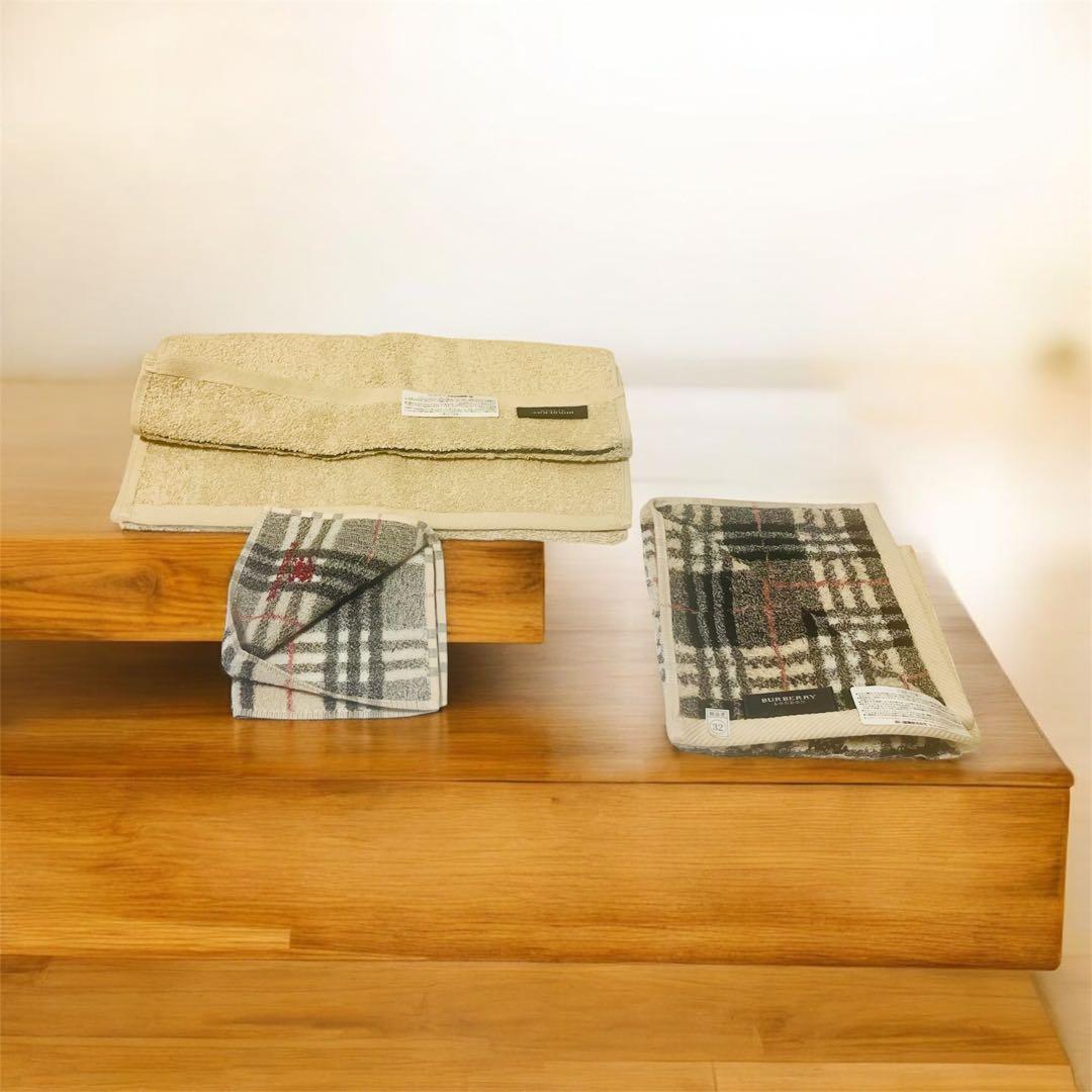 新品 BURBERRY バーバリー ハンドタオル フェイスタオル バスタオル