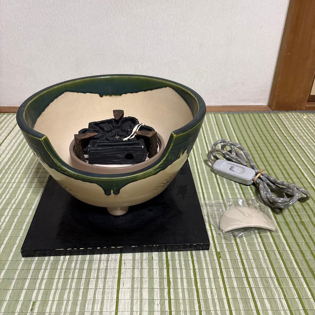 野々田商店　風炉型電熱器　茶道具 茶釜 湯沸かし 茶器 ヒーター 電気炭　骨董