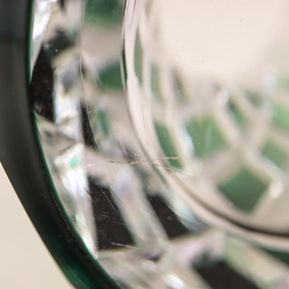 \"Val Saint Lamber エメラルドグリーン 花瓶 29cm 5kg