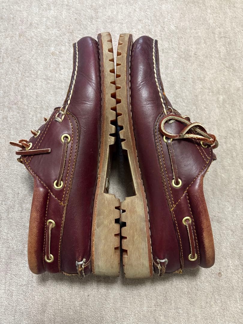 Timberland ダークブラウン デッキシューズ