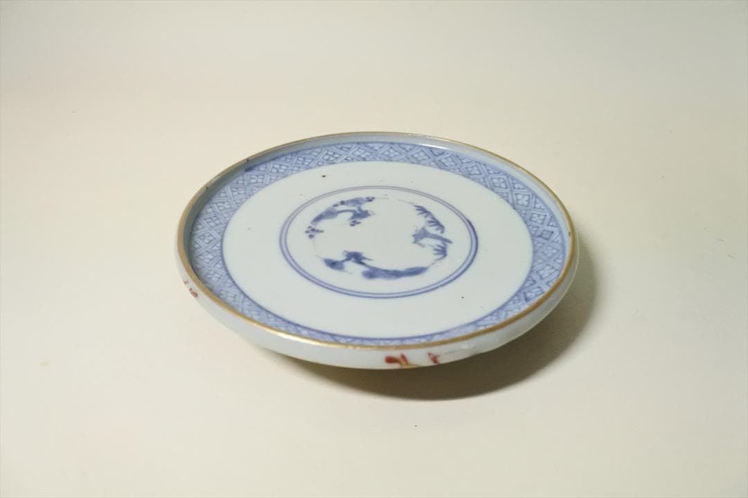 江戸中期～後期　伊万里　色絵　蓋物　骨董品　アンティーク　g