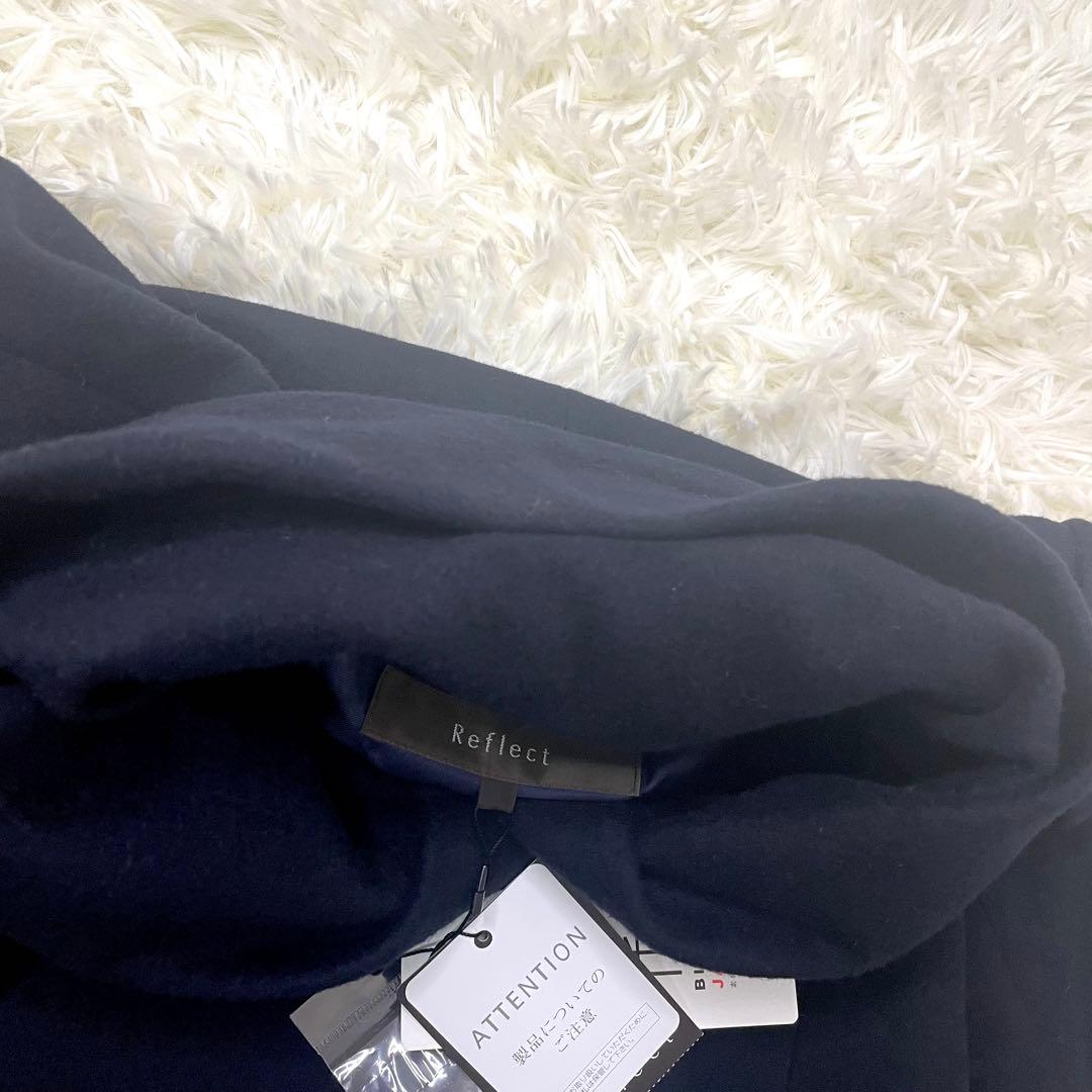 新品*Reflectリフレクト　ニュアンスネックアンゴラ羊毛コート　尾州産日本製
