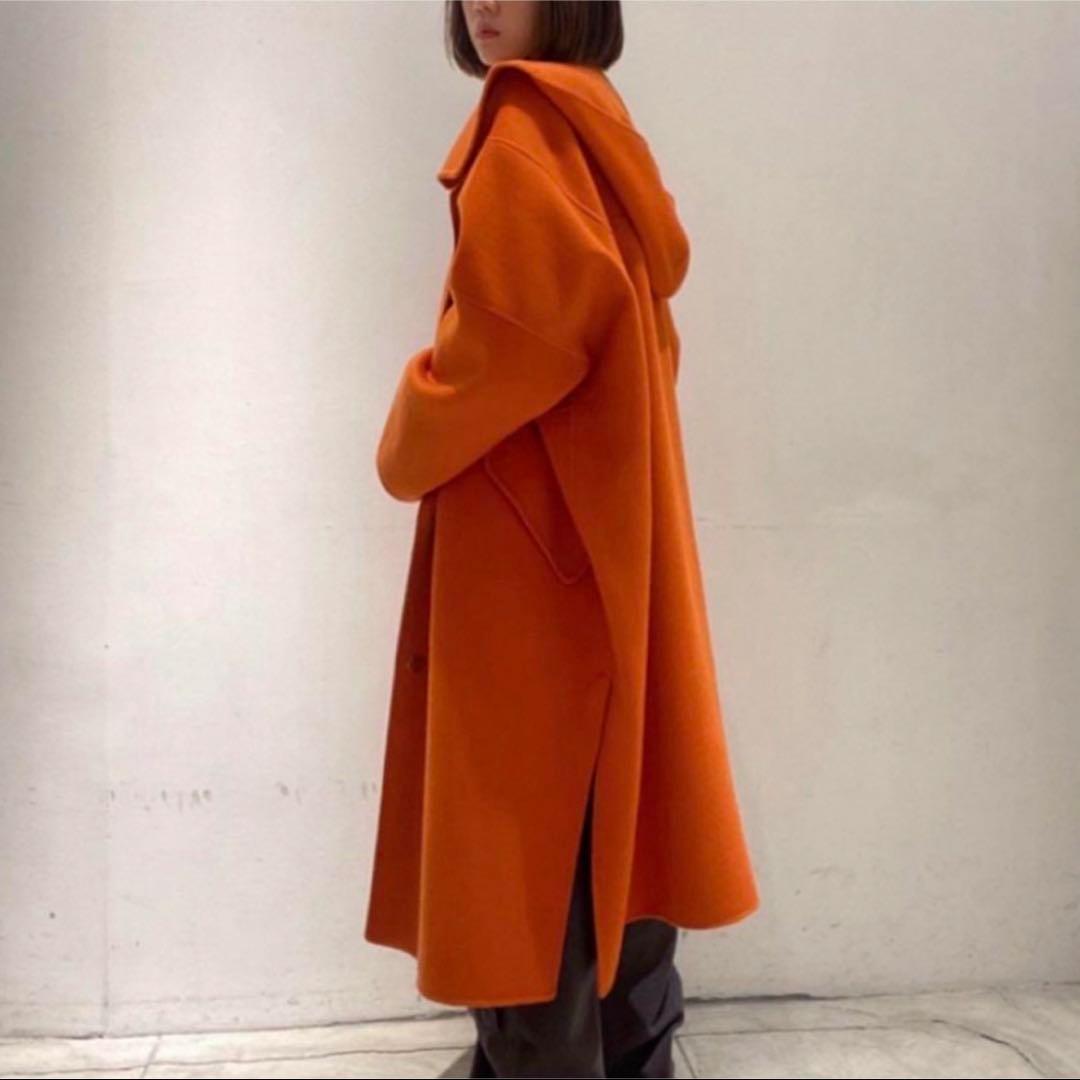 ルシェルブルー Hooded Over Coat オレンジ
