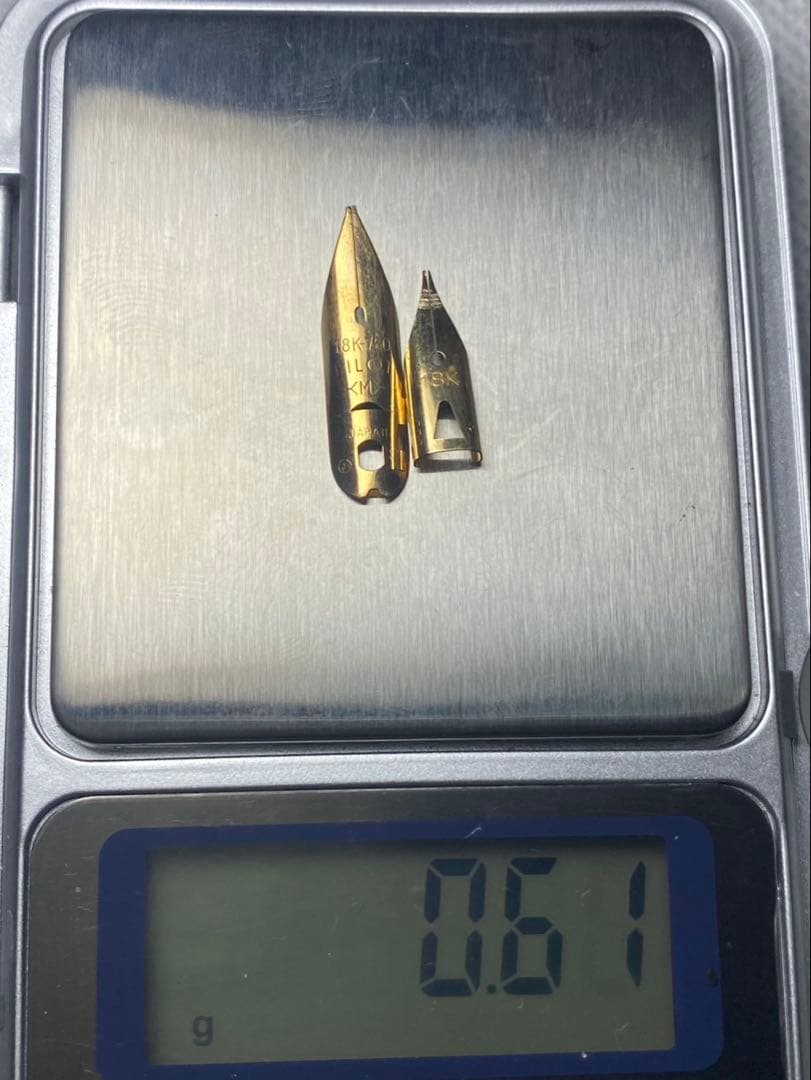 No.112 金無垢18K 0.61g 14k 1.14g 金 24K 純金