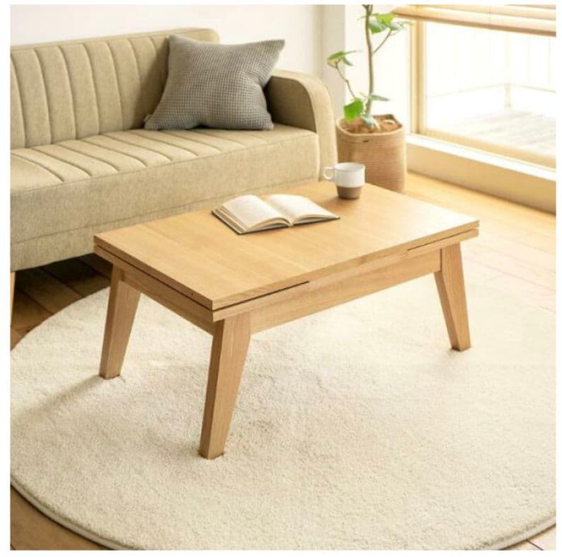 ReCENOインテリア　ナチュラルウッド ローテーブル