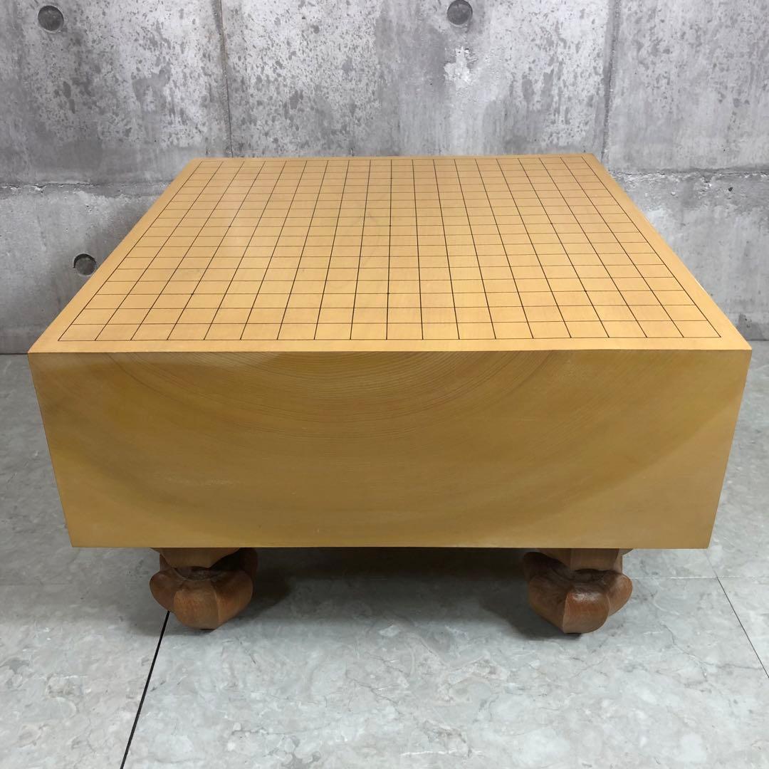 囲碁セット　足付碁盤　へそ有　木裏　特大碁笥　桐箱　蛤碁石　35号　桐箱