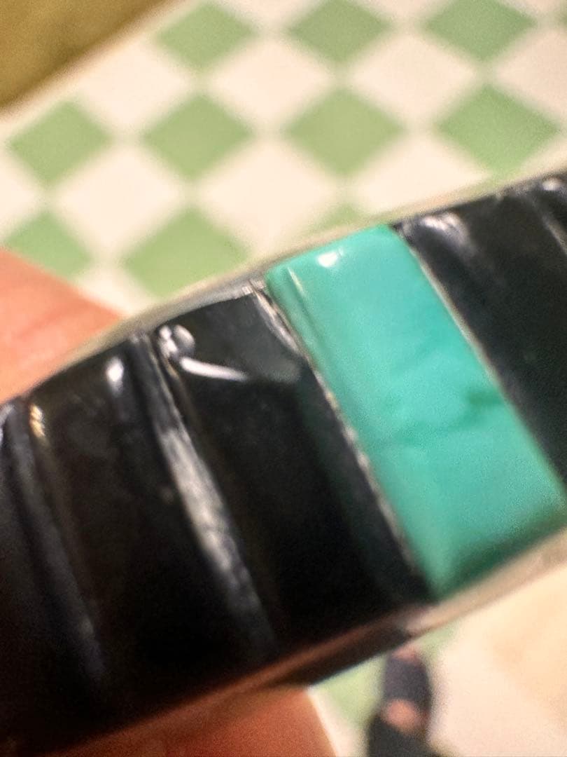 Ray Adakai レイアダカイ オニキス インレイバングル ナバホ