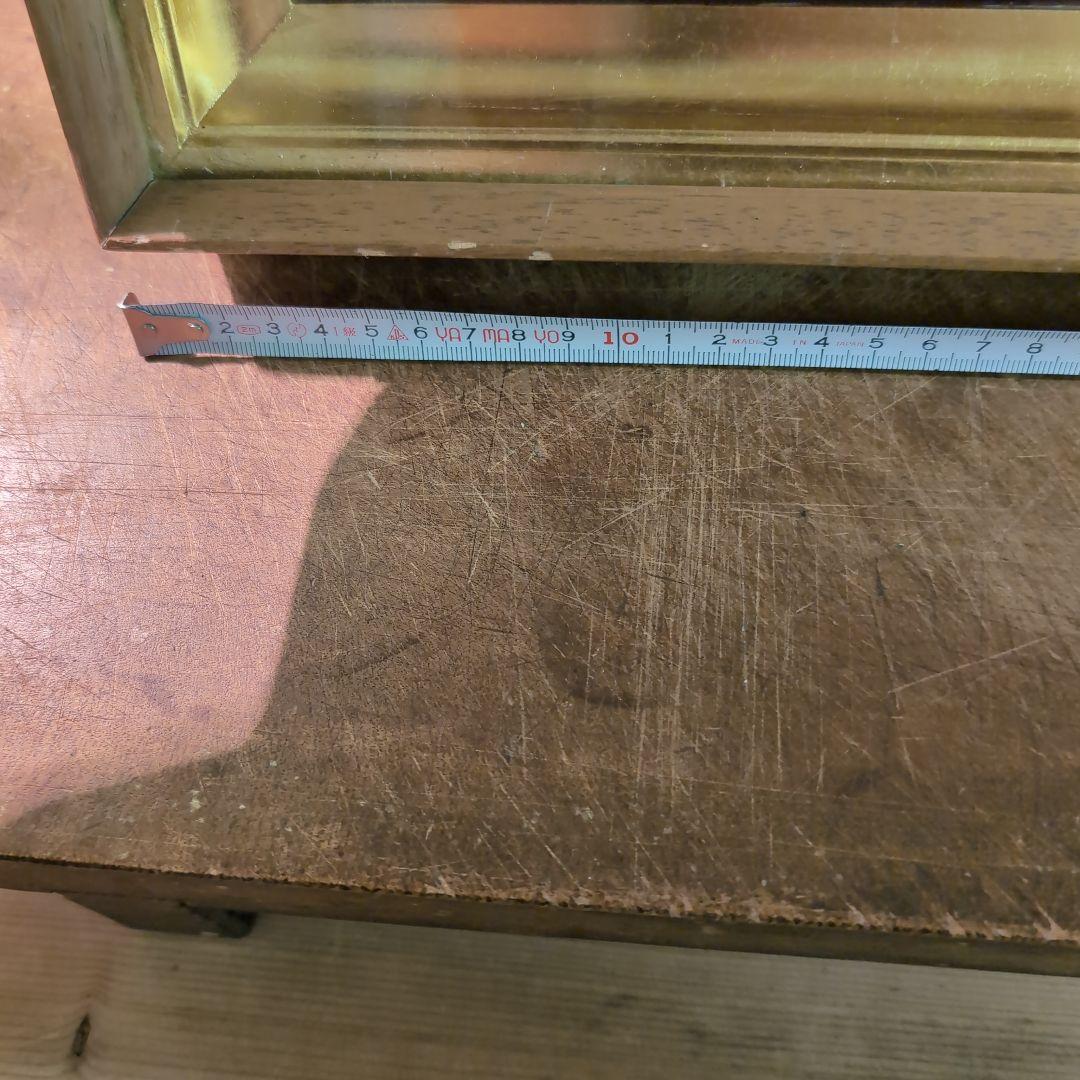 石永皓一郎　人形 金色フレーム 少女人形の肖像　新美術協会会員