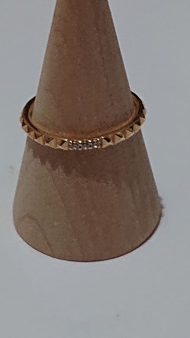 love hate ストーン付きスタッズリング　11号