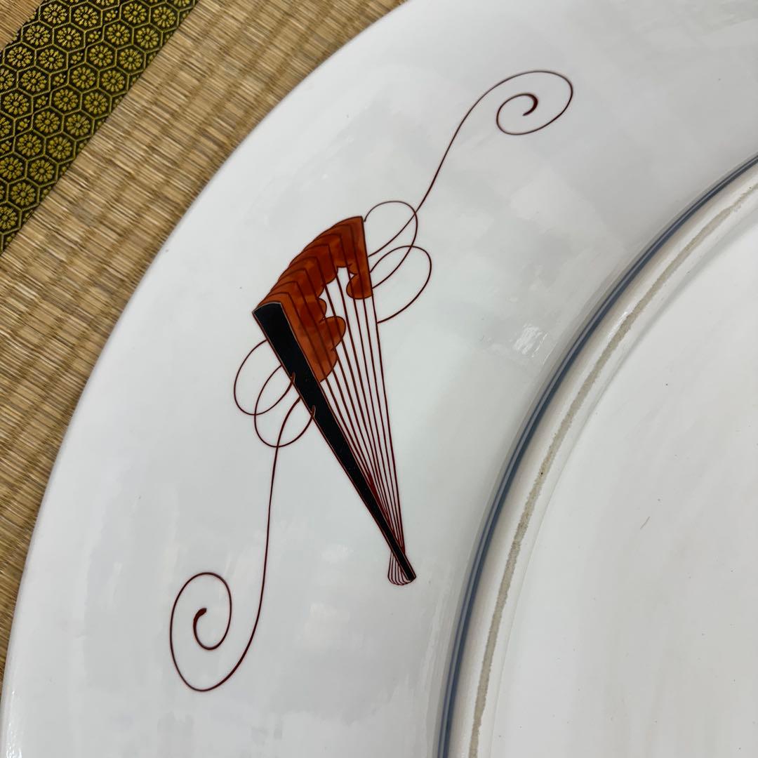 引き取り限定　神右衛門　染錦宝船絵　大皿　直径約98㎝　東な7-1220☆2F