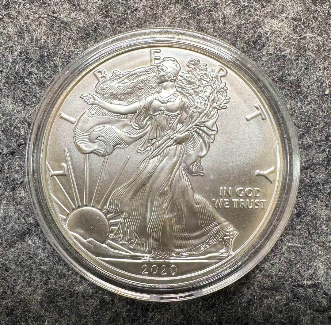 【はなちゃん】2020年【イーグル・ウォーキングリバティ】 純銀５枚セット