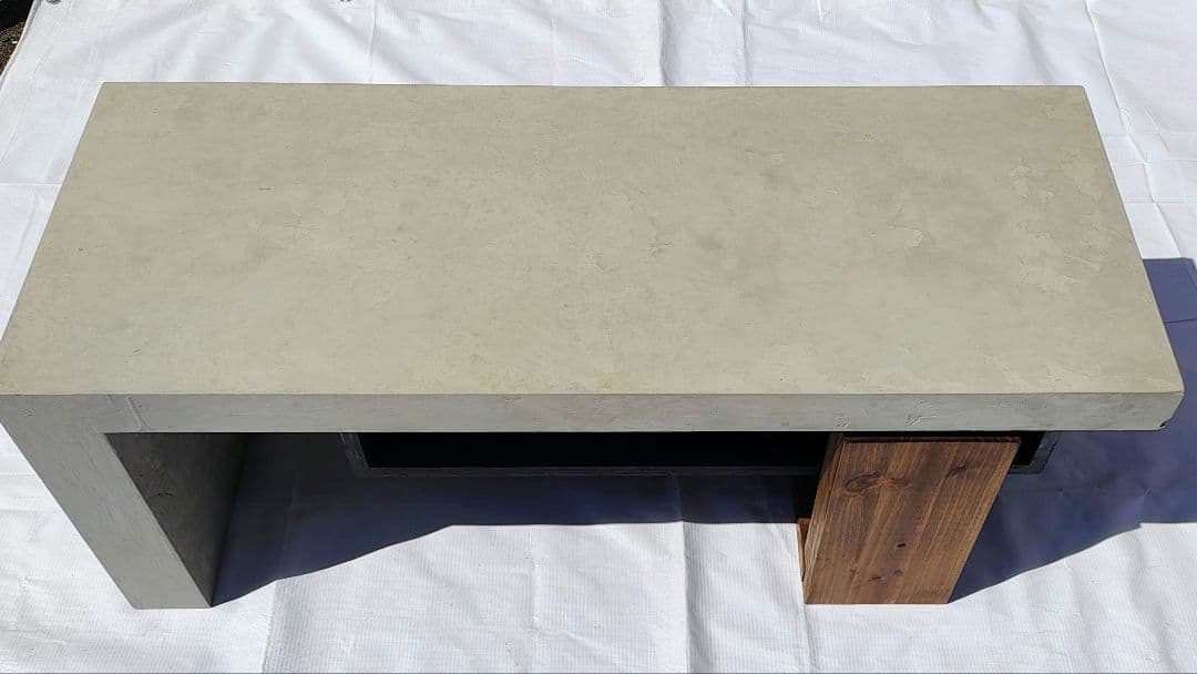 morterette ローテーブル コンクリート調エフェクト