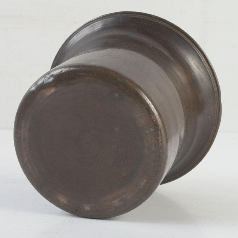 煎茶道具　古銅　茶こぼし　建水　V　9642