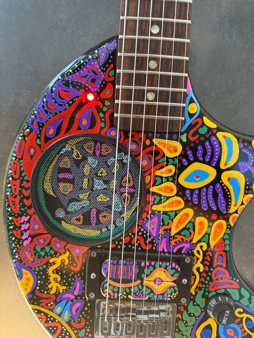 ち*く様 FERNANDES ZO-3 hideサイケペイント　ミニギター