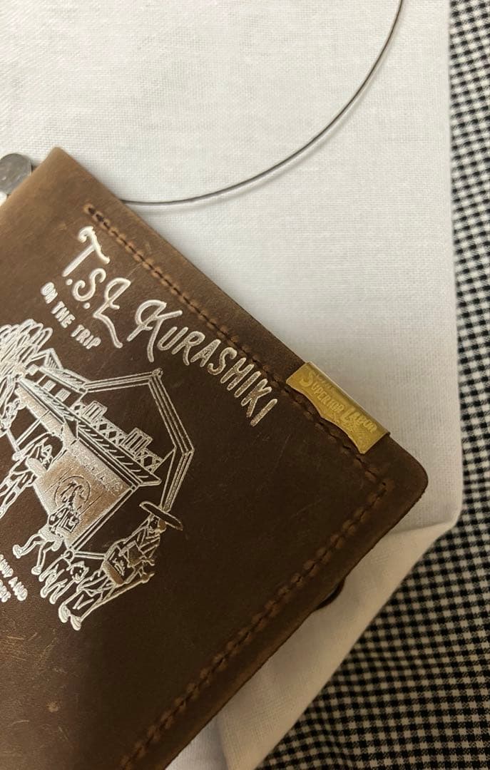 【最終価格】T.S.L倉敷限定 カスタム トラベラーズノート ブラウン コンチョ