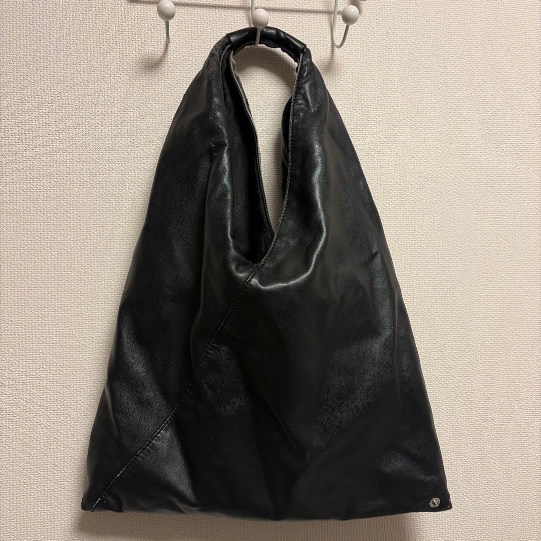 MM6 Maison Margielaブラックレザージャパニーズ