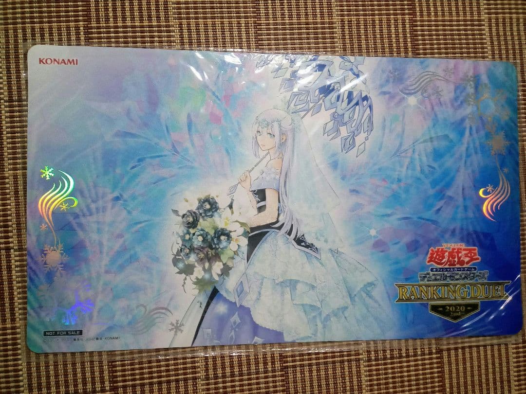 遊戯王　六花聖ティアドロップ プレイマット　限定800枚