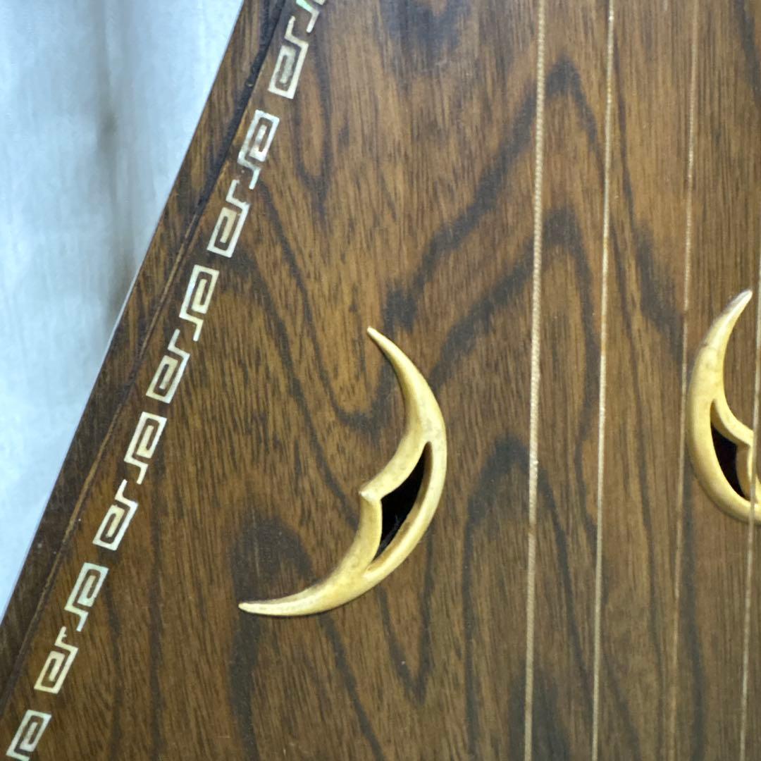 筑前琵琶　四弦　五柱　琵琶 螺鈿希少　琵琶立て　弦楽器　琵琶台　民族楽器　4弦