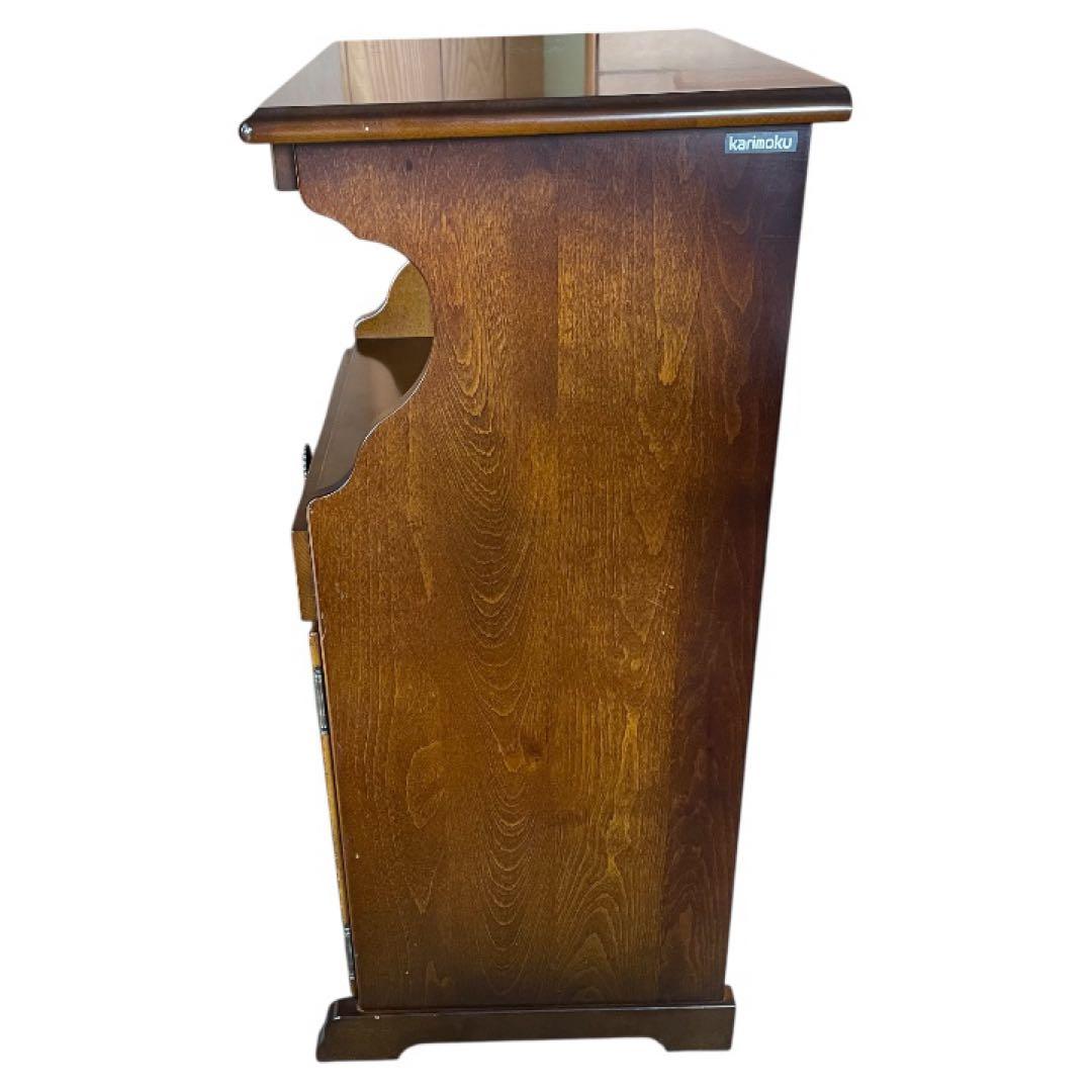 Karimokuカリモク コロニアル 花台 収納棚 レトロモダン家具