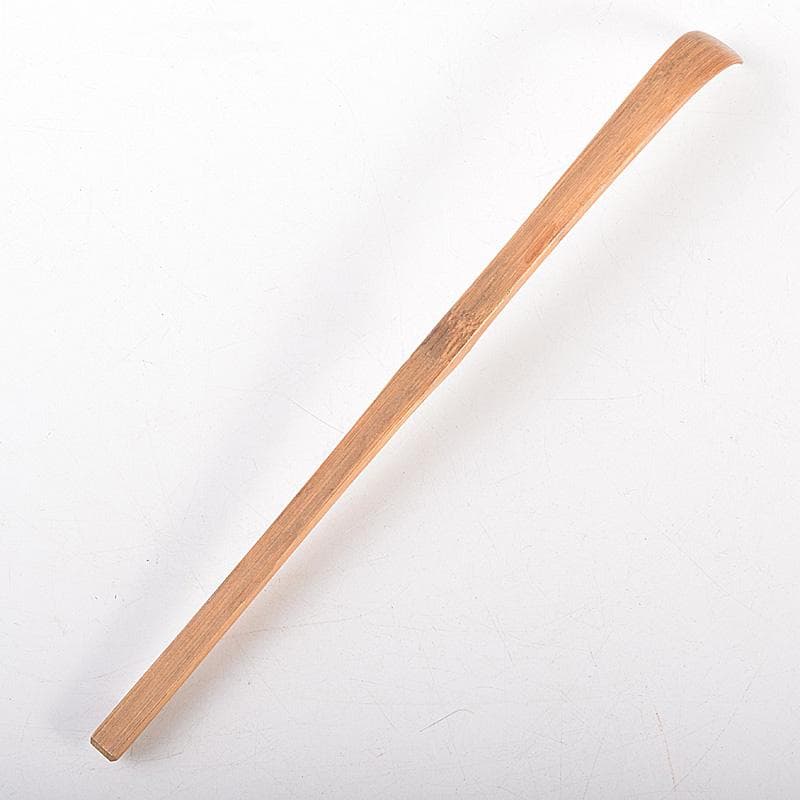 茶道具　表千家九代了々斎自作　茶杓　銘「吉野」　書付　共筒共箱　D　R7640