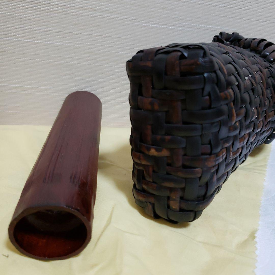 ナタ籠　鈴木竹朋斎　花器