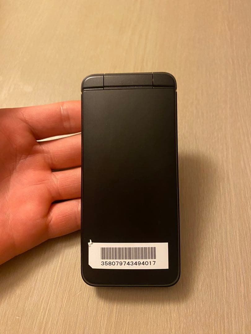 DIGNO 折りたたみ式 ブラック PHS本体 SIM フリ-