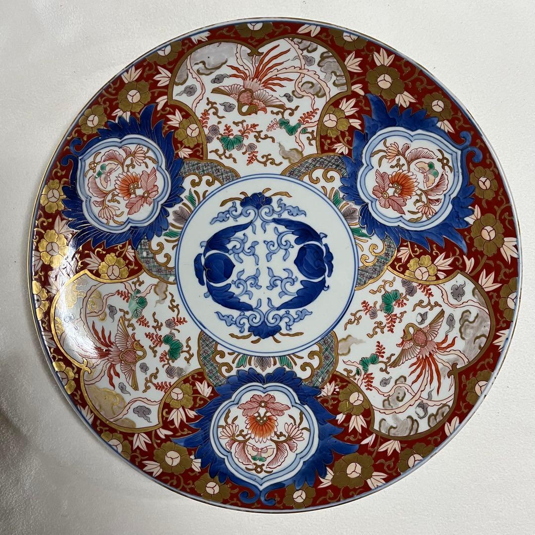 悲劇の精磁会社/大皿/明治伊万里/有田焼/￼径36cm