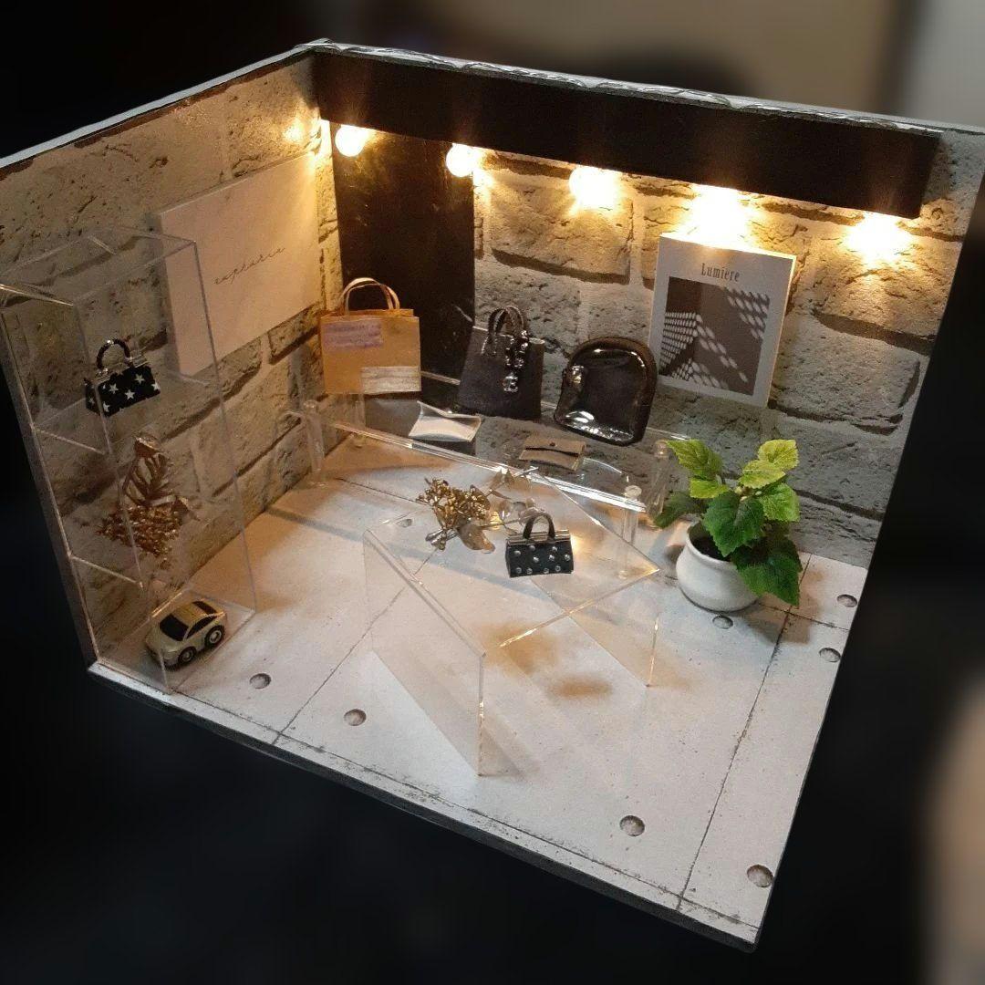 SALE大型2Wayメンズドールハウス ミニチュア背景ボード