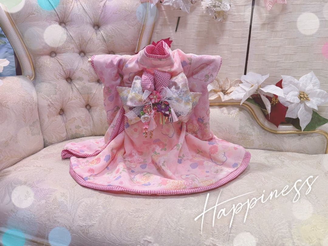 pon2pan2☆犬オーダーお着物☆犬オーダーお引き摺りお着物