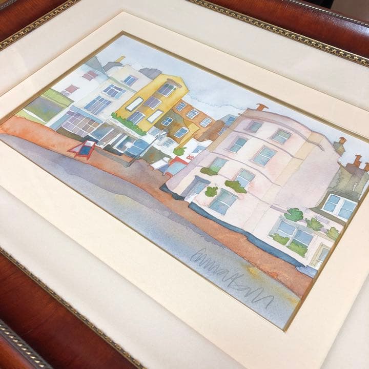 Emma Ball 水彩画 The Lanes,Brighton